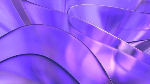 3D translucent abstract wave wallpaper background. Shiny curved organic sha.. Stock Illustration