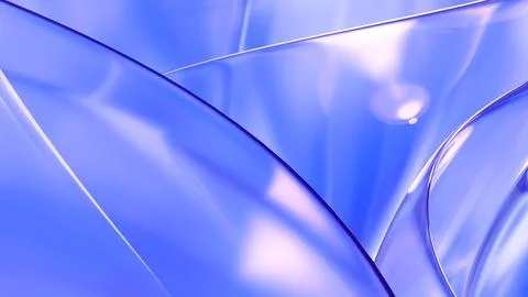 3D translucent abstract wave wallpaper background. Shiny curved organic sha.. Stock-Illustration