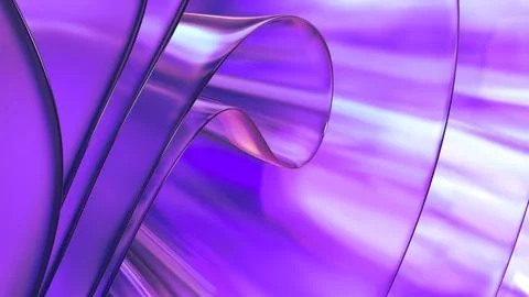 3D translucent abstract wave wallpaper background. Shiny curved organic sha.. Stock Illustration