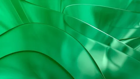 3D translucent abstract wave wallpaper background. Shiny curved organic sha.. Stock Illustration
