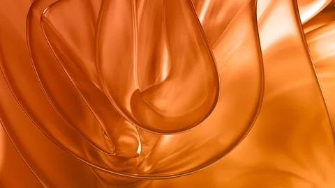 3D translucent abstract wave wallpaper background. Shiny curved organic sha.. Stock Illustration