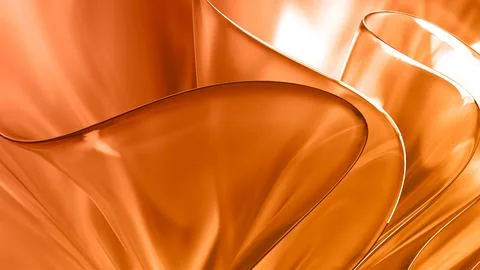 3D translucent abstract wave wallpaper background. Shiny curved organic sha.. Stock Illustration