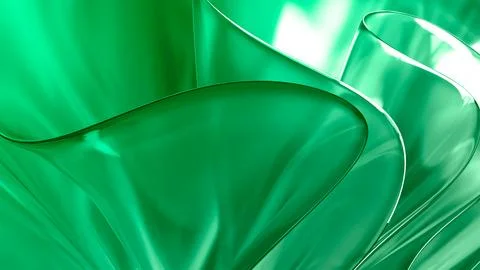 3D translucent abstract wave wallpaper background. Shiny curved organic sha.. Stock-Illustration