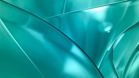 3D translucent abstract wave wallpaper background. Shiny curved organic sha.. Stock Illustration
