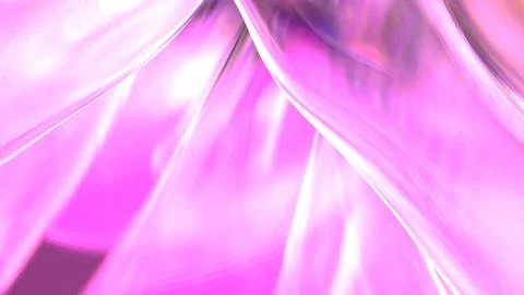 3D translucent abstract wave wallpaper background. Shiny curved flower shape Stock-Illustration