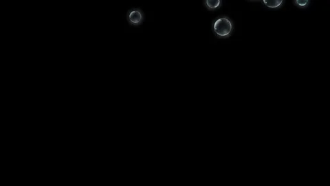 3D Transparent Bubbles Stock Footage 76964864