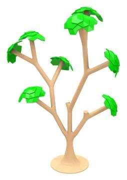 The 3d tree Stock Illustration