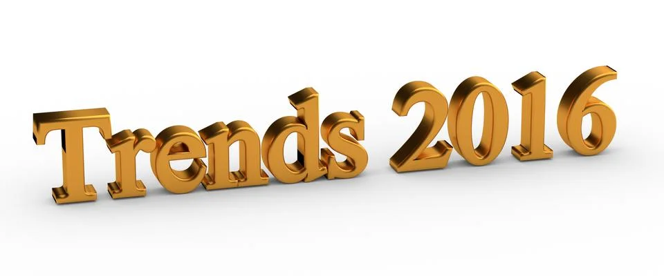 3d Trends 2016 Stock Illustration