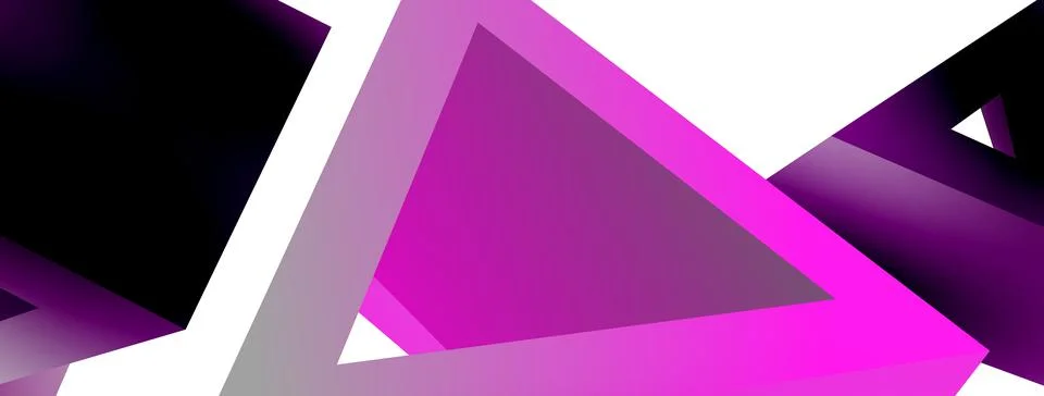 3d triangle abstract background. Basic shape technology or business concept Stock Illustration