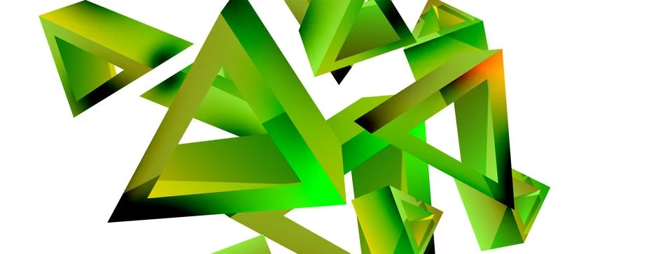 3d triangle abstract background. Basic shape technology or business concept Stockillustratie