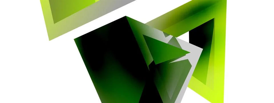 3d triangle abstract background. Basic shape technology or business concept イラスト素材