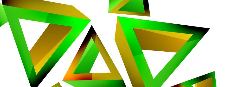 3d triangle abstract background. Basic shape technology or business concept Stockillustratie