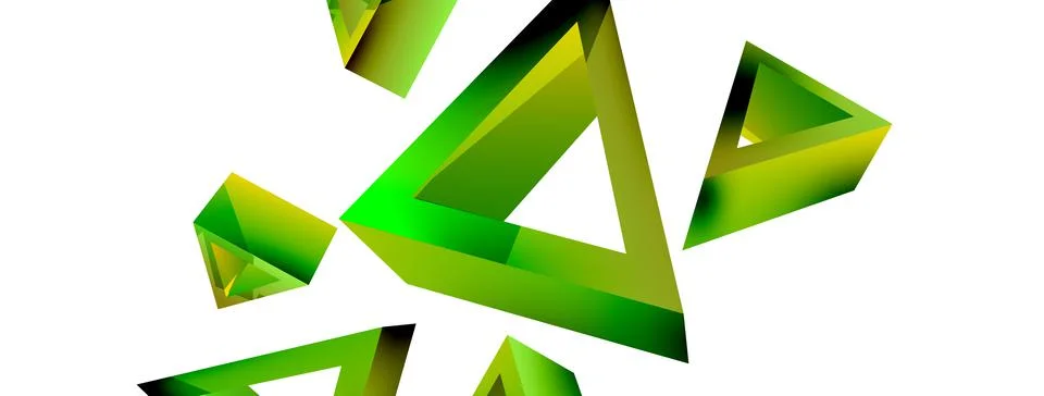 3d triangle abstract background. Basic shape technology or business concept Stockillustratie