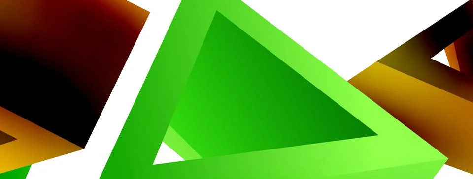 3d triangle abstract background. Basic shape technology or business concept Stockillustratie