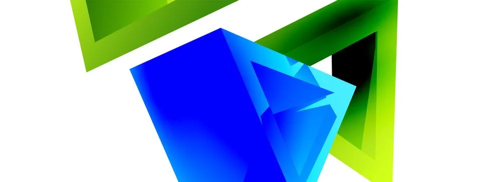 3d triangle abstract background. Basic shape technology or business concept Illustrazione stock