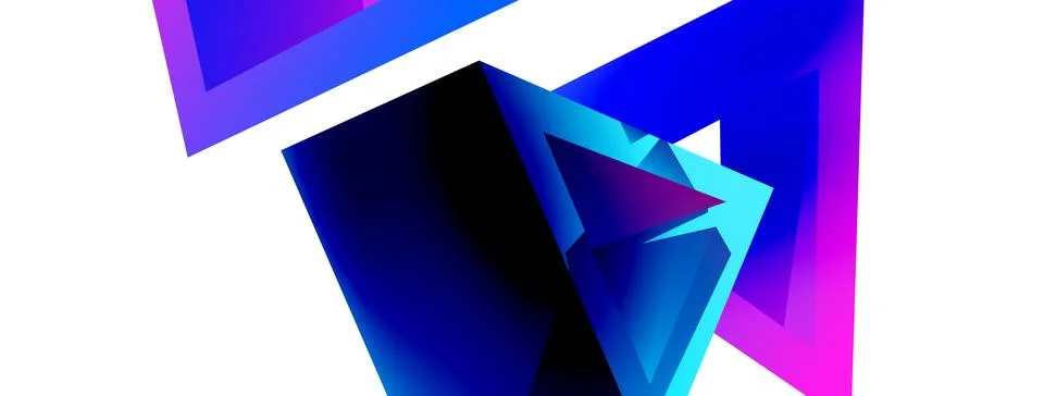 3d triangle abstract background. Basic shape technology or business concept Stockillustratie