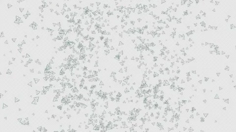 3D Triangle Explosion. Burst of Pyramid. Triangle Particle Blast. Alpha Channel Video stock 288425279