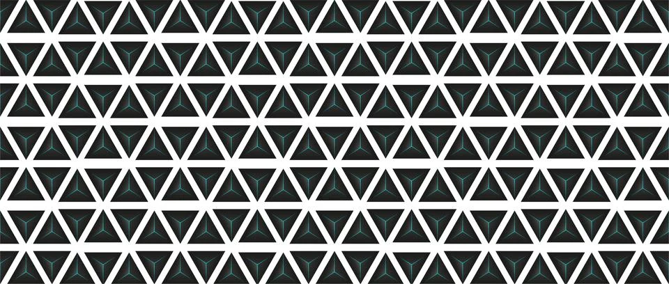 3D triangle pattern geometry. Blue abstract background. Illustrazione stock