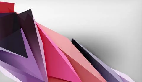 3D triangle vector abstract background. Business or technology design for Stockillustratie
