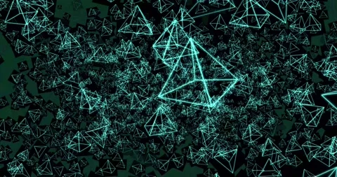 3D Triangles Background  Stock Footage 140185098