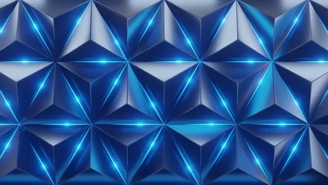 3d Triangles pattern geometric modern backgrounds. Stock Footage 249379971