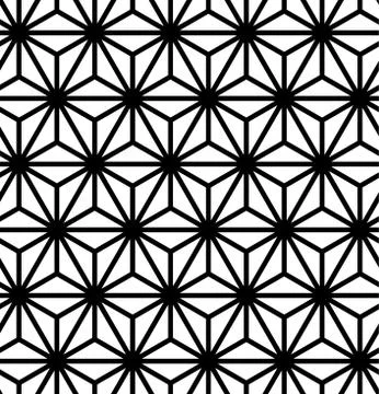 3D triangular, or tetrahedron, pyramids. Seamless vector pattern background. Stock Illustration