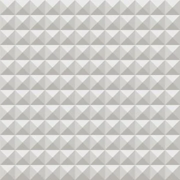 3d triangular pyramids, diamonds seamless pattern, abstract grey origami tile in Stock Illustration