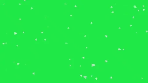 3D Triangular Tetrahedron Particles Animation Overlay Effect Green Screen Video stock 303381080