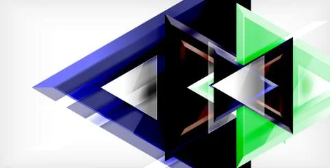 3d triangular vector minimal abstract background design, abstract poster Illustrazione stock
