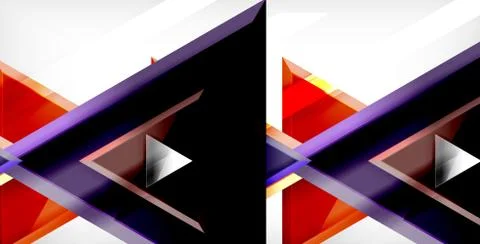 3d triangular vector minimal abstract background design, abstract poster Illustrazione stock