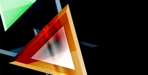 3d triangular vector minimal abstract background design, abstract poster Illustrazione stock
