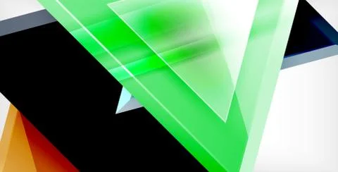 3d triangular vector minimal abstract background design, abstract poster Illustrazione stock