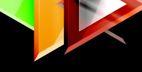 3d triangular vector minimal abstract background design, abstract poster Illustrazione stock