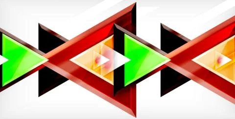 3d triangular vector minimal abstract background design, abstract poster Stock Illustration