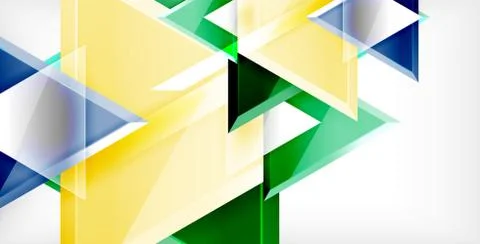 3d triangular vector minimal abstract background design, abstract poster Illustrazione stock
