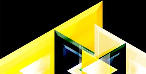 3d triangular vector minimal abstract background design, abstract poster Illustrazione stock