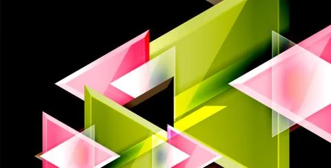 3d triangular vector minimal abstract background design, abstract poster イラスト素材