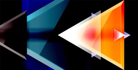 3d triangular vector minimal abstract background design, abstract poster Illustrazione stock