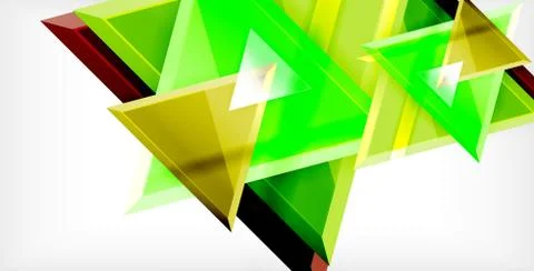 3d triangular vector minimal abstract background design, abstract poster Stock Illustration