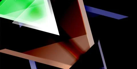 3d triangular vector minimal abstract background design, abstract poster イラスト素材