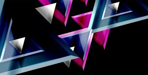 3d triangular vector minimal abstract background design, abstract poster Illustrazione stock