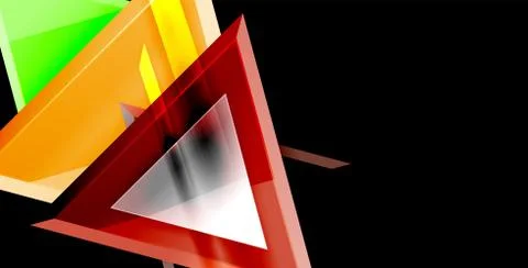 3d triangular vector minimal abstract background design, abstract poster Ilustração Stock