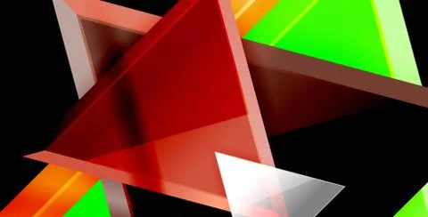 3d triangular vector minimal abstract background design, abstract poster Illustrazione stock