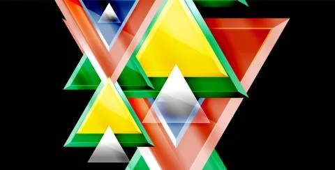 3d triangular vector minimal abstract background design, abstract poster 스톡 일러스트