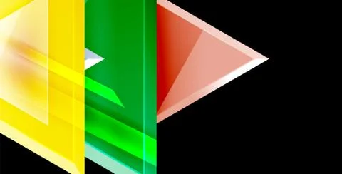 3d triangular vector minimal abstract background design, abstract poster Stock Illustration