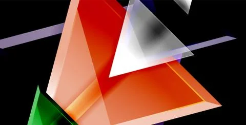 3d triangular vector minimal abstract background design, abstract poster Ilustração Stock