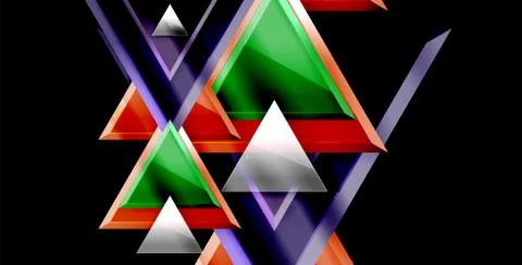 3d triangular vector minimal abstract background design, abstract poster 스톡 일러스트