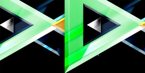 3d triangular vector minimal abstract background design, abstract poster Ilustração Stock