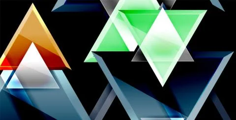 3d triangular vector minimal abstract background design, abstract poster イラスト素材