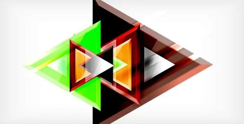 3d triangular vector minimal abstract background design, abstract poster Ilustración de archivo